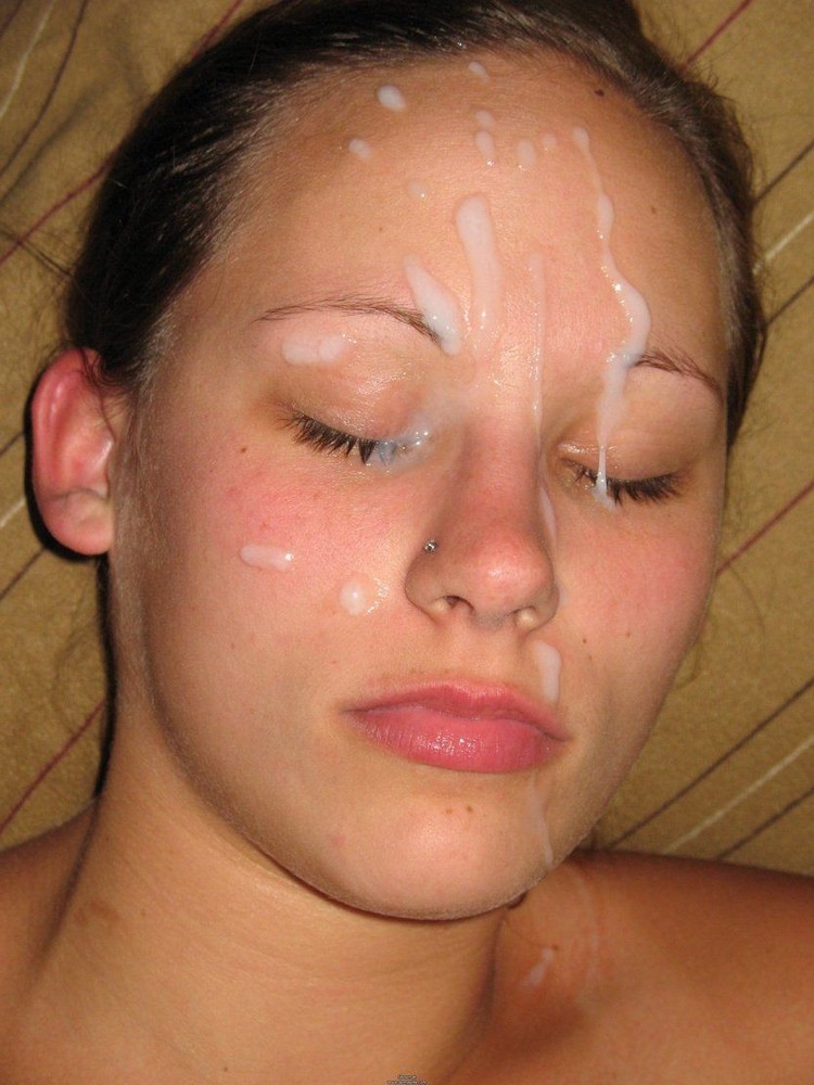 Amateur Nude Facial - Amateur close-up facial cumshot homemade pictures. Original pic #3